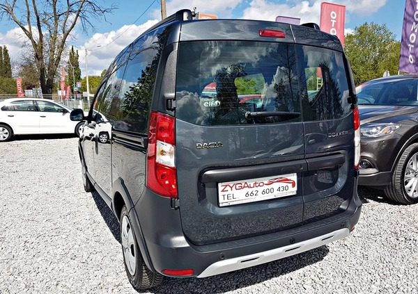 Dacia Dokker cena 57900 przebieg: 56000, rok produkcji 2020 z Międzyrzecz małe 667